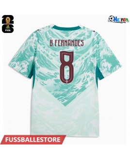 Günstige Portugal Bruno Fernandes #8 Auswärtstrikot WM 2026 Kurzarm
